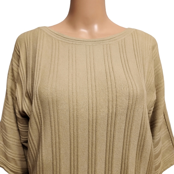 Vila Milano Olive Dilman Sleeve Sweater NWT - Picture 2 of 11
